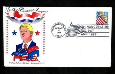 US Inauguration Day FDC William J Clinton 1/20/1997 Friedman WJC-II- DC - Image 1 of 2