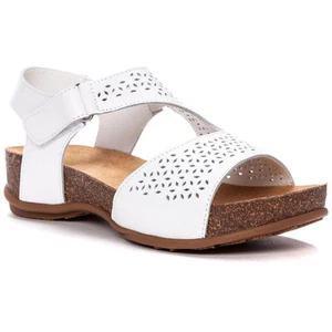 Propet Womens Phoebe Brown Footbed Sandals Shoes 10 Extra Wide (4E) BHFO 8575 - Picture 1 of 3