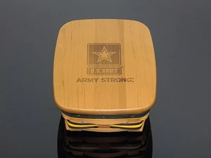 LONGABERGER AMERICAN VALOR ARMY STRONG NOTE BASKET AND LID SET (62157) - 2010 - Picture 1 of 5