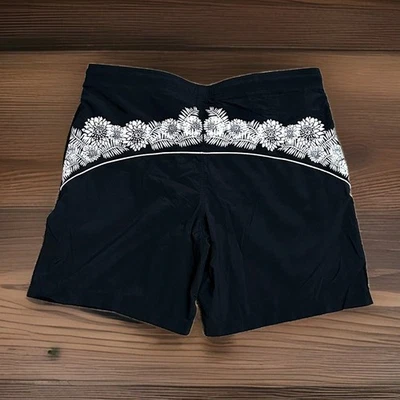 Pantalones Cortos de Tablero Pinehurst Ashworth Para Hombre Talla Grande Negro Blanco Bolsillos Cordón Foto 1 de 4