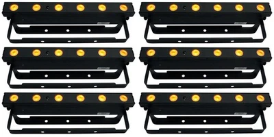 (6) Chauvet DJ EZLink Strip Q6BT ILS RGBA Battery Wash Strip Lights w/Bluetooth - Image 1 of 4