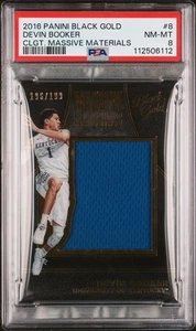 2016 Panini Black Gold Collegiate DEVIN BOOKER Massive Materials /199 PSA 8 NM - Bild 1 von 2