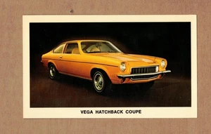 Chevrolet Vega Schrägheck Coupe Postkarte, Made in USA - Bild 1 von 2