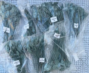 Kunststoff nummeriert Sicherheitssiegel Zugfest Vorhängeschloss Sicherheitsschild 11 Zoll (700 Stck.) - Bild 1 von 5