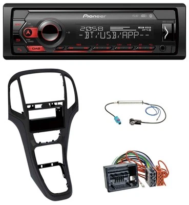 Pioneer MP3 USB DAB Bluetooth Autoradio für Opel Astra J ab 2009 Perl schwarz - Bild 1 von 4