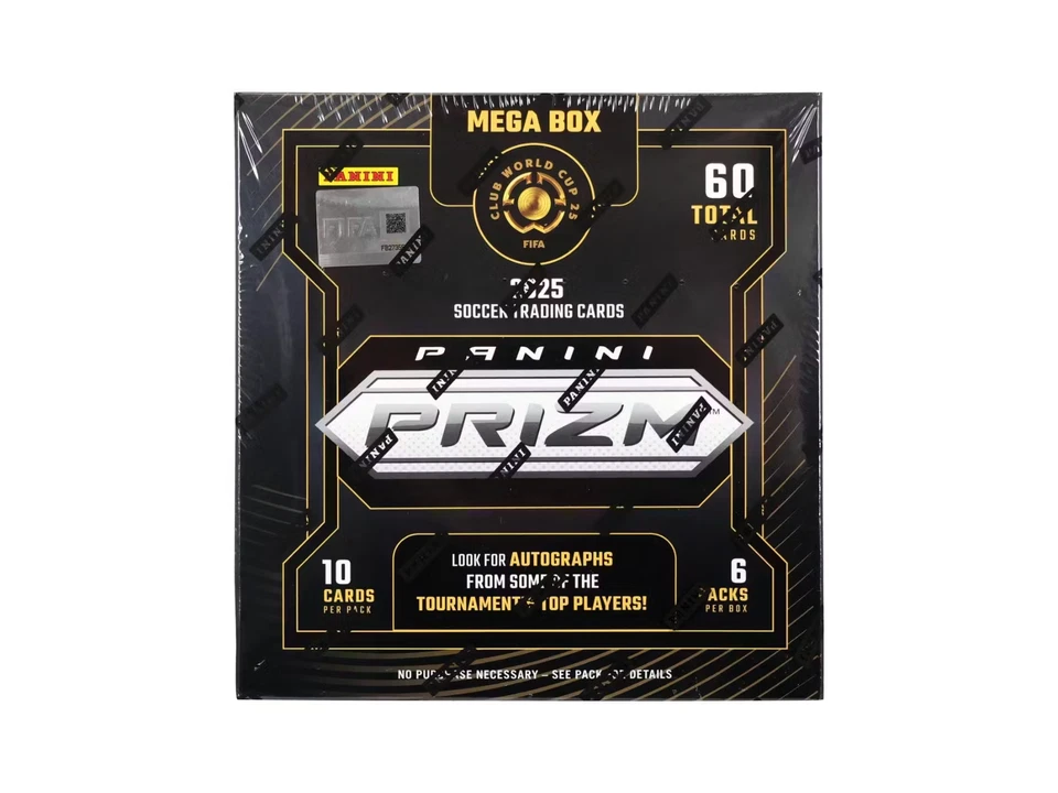 2025 Panini Prizm FIFA Club World Cup Soccer Mega Box FACTORY
