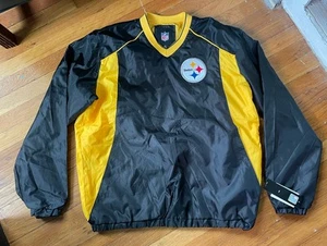 NEW Pittsburgh Steelers windbreaker jacket Women’s L Side Zip & Pockets & Tags - Picture 1 of 10