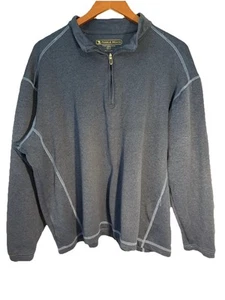 Pebble Beach Men's 1/4 Zip Performance Shirt Blue Size Large - Picture 1 of 6