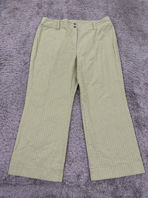 Pantalones Sigrid Olsen Mujer 14 Modernistas Cintura Alta Relajados Lima Puños Pantalones Foto 1 de 4