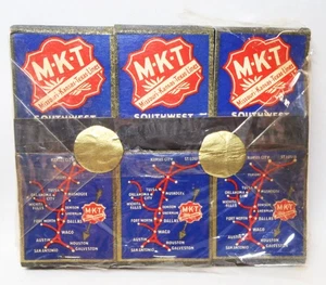 1940er teilweise unversiegelt 12 Stück MKT Katy Missouri-Kansas-Texas Eisenbahn Streichholzschachteln - Bild 1 von 3
