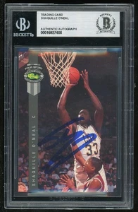 1992 Classic Draft Pick Collection Shaquille O'Neal Rookie RC Signed Auto BGS - Picture 1 of 2
