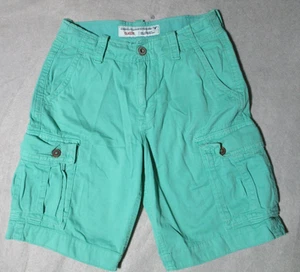 American Eagle Cargo Shorts Men's Sz 28 Green 10" Inseam Casual Pockets Preppy - Picture 1 of 16