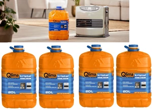 Combustibile liquido stufe,4 taniche Qlima Kristal da 20 lt, INODORE qualità top - Foto 1 di 1