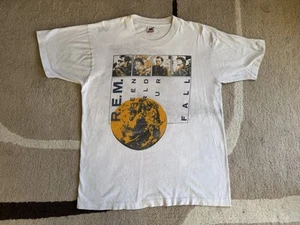 Vintage seltene 80er Jahre R.E.M. Band Green World Tour T-Shirt Einzelnaht MÄNGEL - Bild 1 von 9