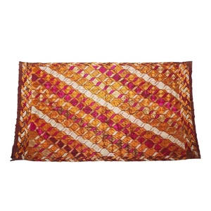 Phulkari Embroidered with Floss-Silk on Handwoven cotton,From punjab - Picture 1 of 5