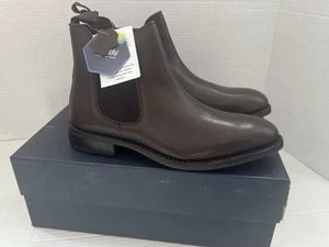 $329 ANTHONY VEER Men's Jefferson Chelsea Leather Pull Up Boots Brown Size 7 - Picture 1 of 5
