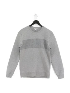 Reiss Men's Hoodie S Grey Polyester with Cotton, Elastane Pullover - Picture 1 of 7