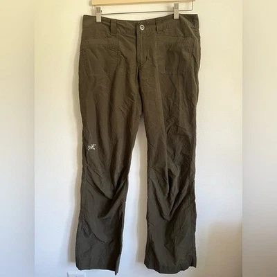 Arc’teryx Low Waist Cargo Khaki Hiking Outdoors Granola Pants Olive Green US 6 - Image 1 of 4