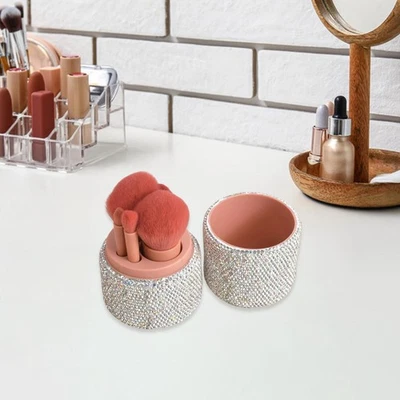 5x Mini-Reise-Make-up-Pinsel-Set mit Etui, tragbares professionelles - Bild 1 von 4