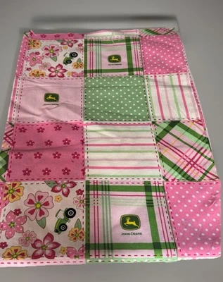Spring creative products  “FLORAL MADRAS PATCH “John Deere fabric (33’L X44W) - Image 1 of 3
