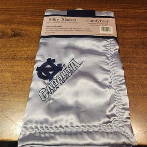 NEW Comfy Feet North Carolina Tar Heels  Security Baby Blanket 28x28 satin feel - Picture 1 of 4