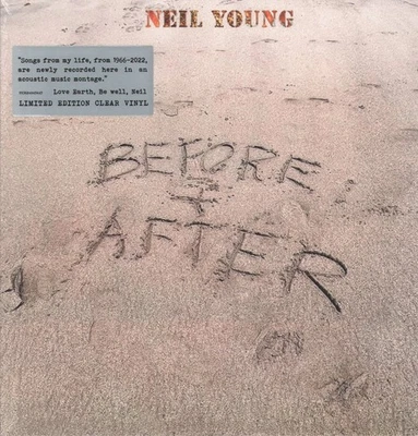 Neil Young Before and After LP vinyl Europe Reprise 2024 Limited 140g clear - Imagem 1 de 2