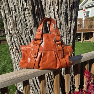 Kate Landry Echtleder Hobo Satchel Schultertasche braun weiches Leder *LESEN  - Bild 1 von 10