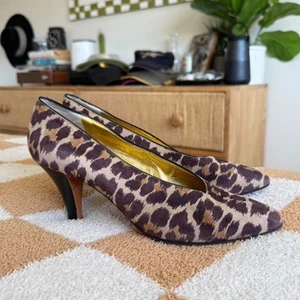 Anne Klein DAMEN-PUMPS GEPARD-DRUCK BRAUN HELLBRAUN GRÖSSE 9 - Bild 1 von 6