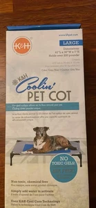 K&H Pet Products Coolin' Pet Cot Elevated Pet Bed Gray/Blue Large 42 X 30 X 7 In - Bild 1 von 4