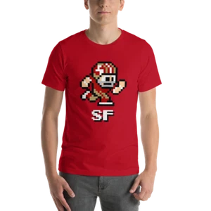San Francisco 49ers NES Football Player 8-bit Tecmo Super Bowl Nintendo T-Shirt - Picture 1 of 13