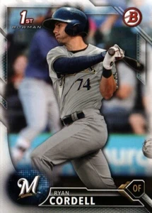 2016 Bowman Draft #BD-151 - Ryan Cordell FBC - Milwaukee Brewers 16-257 - Bild 1 von 2