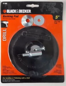Black & Decker U1302 5" Backing Pad with 1/4" Attached Shank - Picture 1 of 3