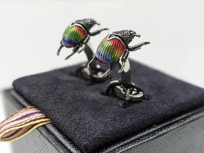Gemelos Paul Smith - Gemelos Rainbow Beetle nuevos con etiquetas Precio de venta sugerido por el fabricante: £110 Foto 1 de 4