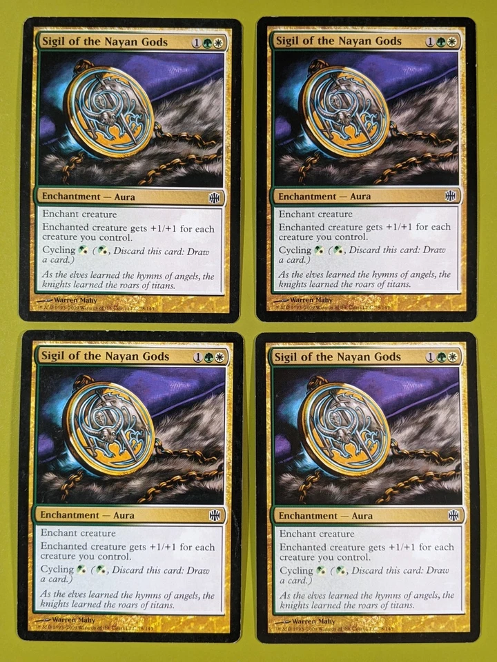Sigil of the Nayan Gods x4 Alara Reborn 4x Playset Magic the Gathering MTG - Image 1 of 1