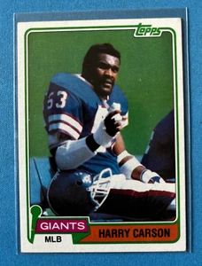 1981 Harry Carson Topps #475 New York Giants NM/MT J30 - Bild 1 von 2