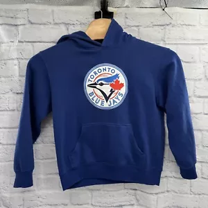 Toronto Blue Jays Hoodie Blue Sweatshirt Hooded Pullover Long Sleeve Mens XL - Picture 1 of 8