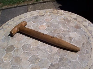 Old Wooden Garden Dibber - T Bar Handle - Allotment - Bulb Planting - 16". - Picture 1 of 9