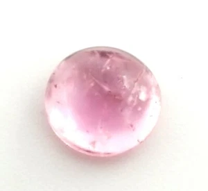 Antik Vintage echter runder Cabochon rosa Amethyst Chalzedon Mondstein #D304 - Bild 1 von 4