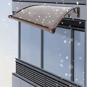 Used!!60*80cm Outdoor Canopy with Gutters-Coffee Color Bracket+Teal Color Panel - Bild 1 von 6
