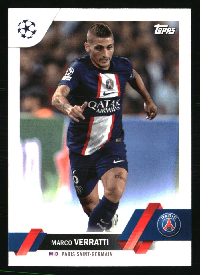 Marco Verratti 2022-23 Topps UEFA Club Competitions 1st Edition #73 SOCCER Card - Image 1 of 2