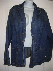St. Johns Bay Jeansjacke Classic Fit Jeansjacke Waschung Stretch Damen 2XL EUC - Bild 1 von 4