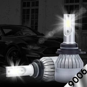 2x 9006 388W LED Headlight 38800LM Car White Beam 6000K Fog Bulbs Kit DualSides - Bild 1 von 12
