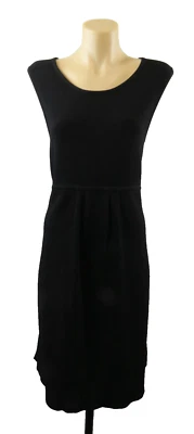 Country Road Womens Size M Dress Pinafore Black Sleeveless Knit Midi Grunge Goth - image 1 of 4