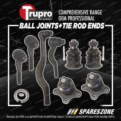 Trupro Ball Joint Tie Rod End Kit for Mitsubishi Triton ME MF MG MH Utility 2WD - image 1 of 2