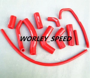 Red Silicone Radiator Hose For Aftermarket Yamaha YZF R6 R 6 2006 2007 - Picture 1 of 7