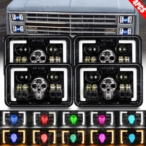 4x 4x6" Led Headlights Hi/Lo For Chevrolet C10 C20 C30 K10 K20 1980-1986 Pickup - Picture 1 of 21