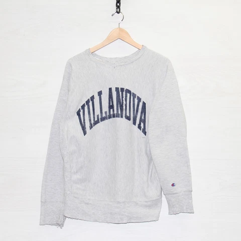 Vintage Villanova Wildcats Champion Reverse Weave Sweatshirt Crew Large 80s NCAA Cover