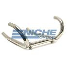 BMW R100 R90 R80 R75 Stainless Steel Polished 38mm  Exhaust Header Head Pipes