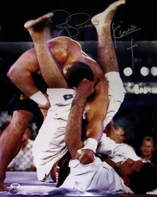 Kimo Leopoldo & Royce Gracie Signed UFC 3 16x20 Photo PSA/DNA COA Picture Auto'd - Image 1 of 4