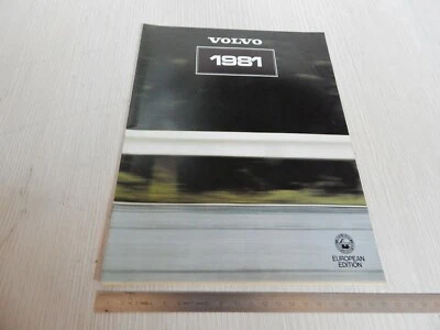 BROCHURE DEPLIANT ORIGINALE 1981 gamma volvo 340 244 245 turbo 264 IN INGLESE - Immagine 1 di 4